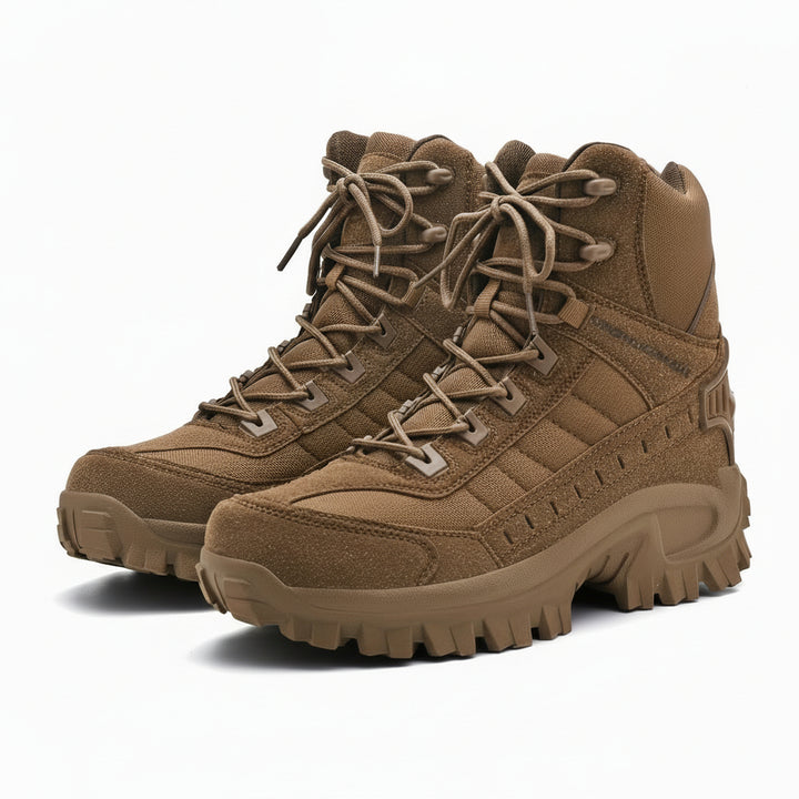 Mens Hiking Boots Round Toe Durable TPR Sole