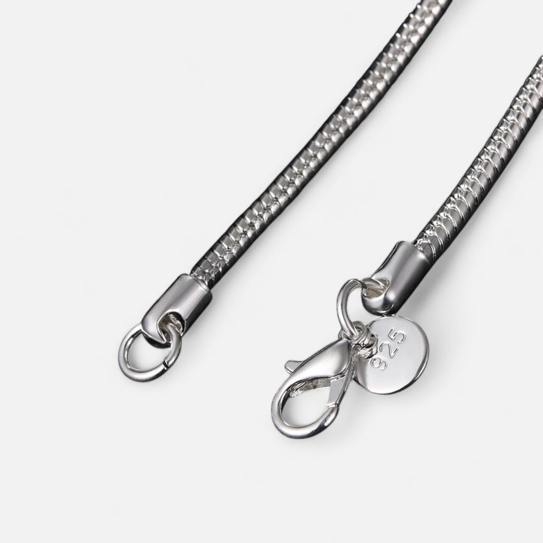 Celzoir | Collier Classy Homme Chaîne Serpent en Argent