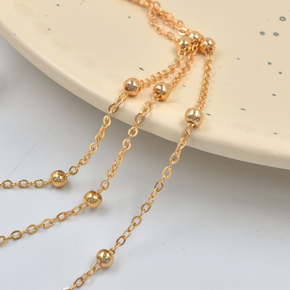 Anklet Mother's Day Gold Chain Barefoot Sandal Foot Jewelry