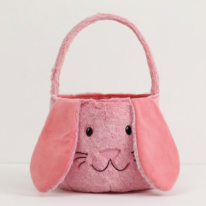 Borsa Morbida a Forma di Coniglio Pasquale con Cesto per Caramelle e Uova