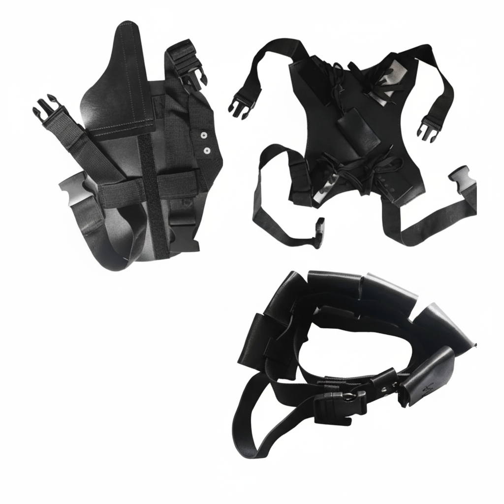 Kostým na Halloween Cosplay Body s Maskou Červené Černé Oblečení