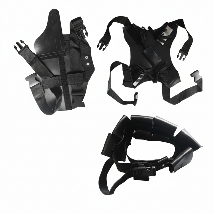 Kostým na Halloween Cosplay Body s Maskou Červené Černé Oblečení
