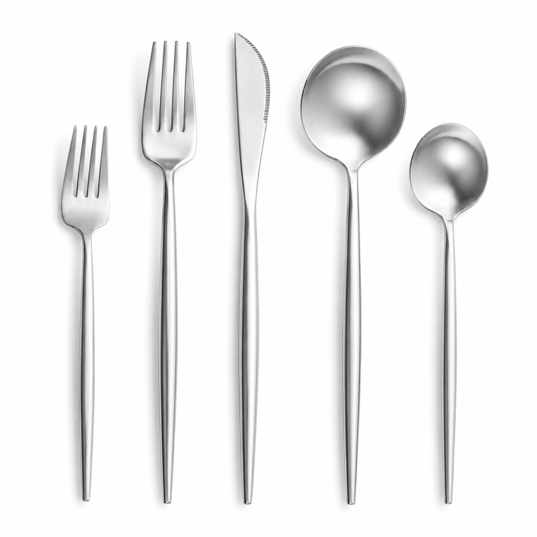 Flatware Set Stainless Steel Minimalist Dining Cutlery