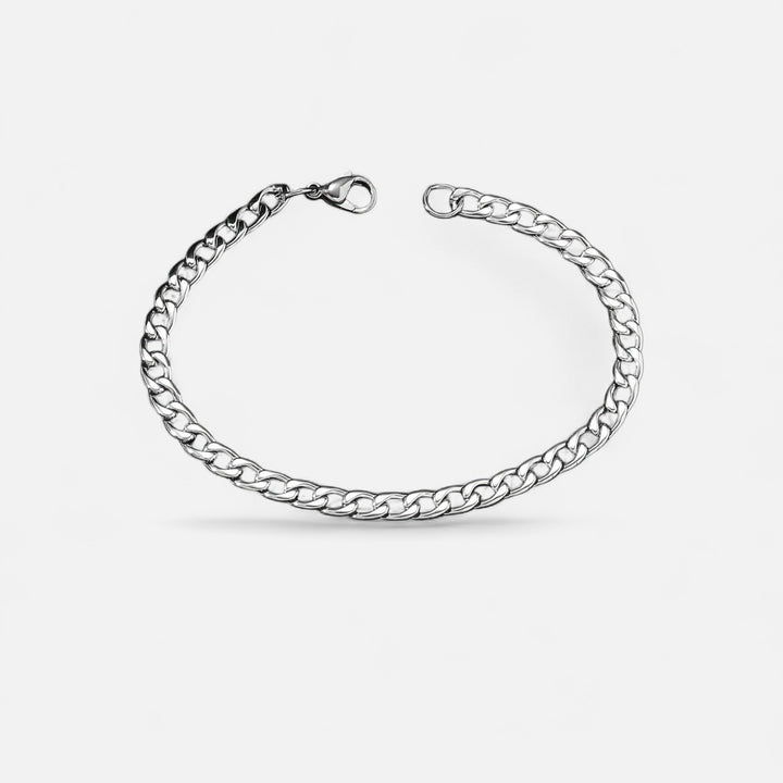 Celzoir | Bracelet Classy Homme en Acier Inoxydable Argenté – Design Minimaliste et Élégance Moderne