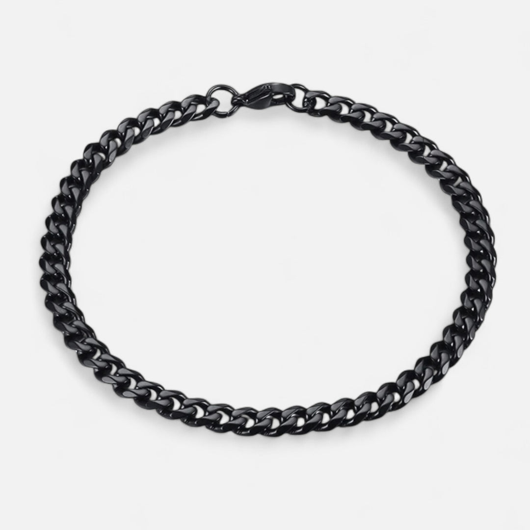 Celzoir | Bracelet Classy Homme à Maillons Cubains Miami en Acier Inoxydable – Chaîne Épaisse et Finition Polie