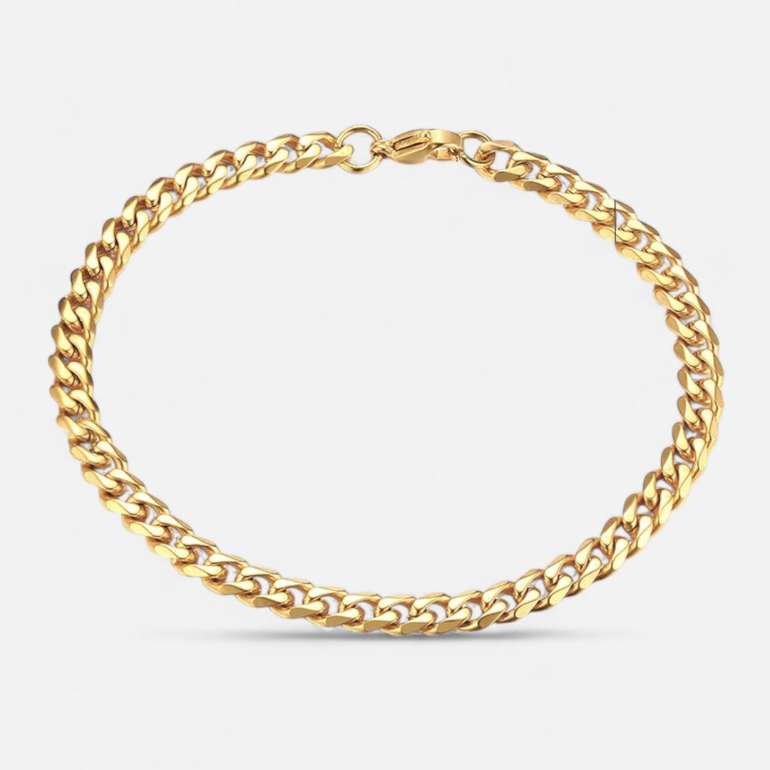Celzoir | Bracelet Classy Homme à Maillons Cubains Miami en Acier Inoxydable – Chaîne Épaisse et Finition Polie