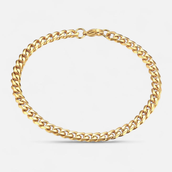 Celzoir | Bracelet Classy Homme à Maillons Cubains Miami en Acier Inoxydable – Chaîne Épaisse et Finition Polie