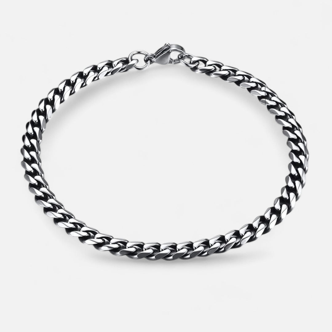 Celzoir | Bracelet Classy Homme à Maillons Cubains Miami en Acier Inoxydable – Chaîne Épaisse et Finition Polie