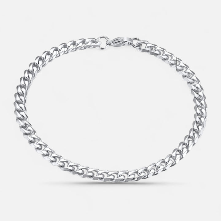 Celzoir | Bracelet Classy Homme à Maillons Cubains Miami en Acier Inoxydable – Chaîne Épaisse et Finition Polie