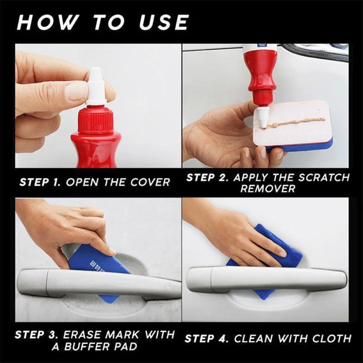 Kit per la riparazione e lucidatura di graffi e segni sulla vernice dell'auto