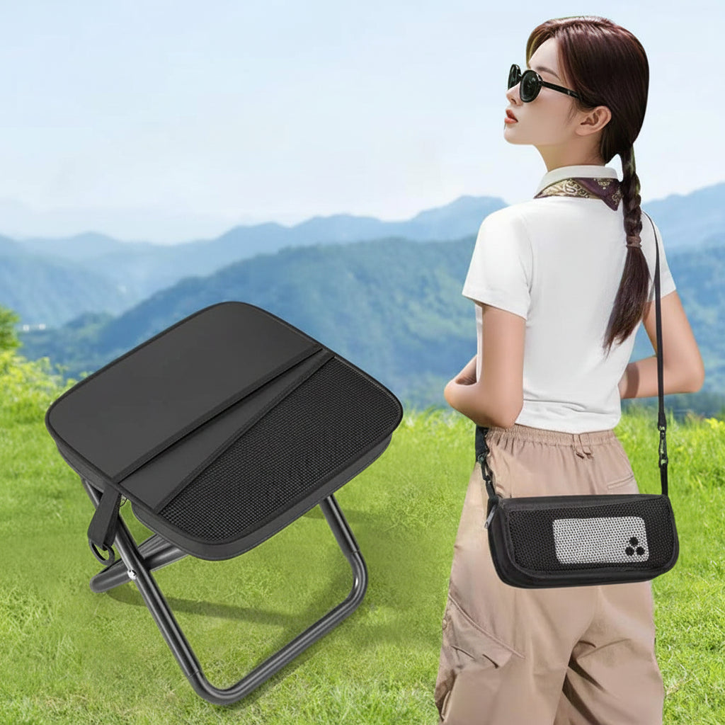 Kompakter Klapphocker Schultertasche Ideal Outdoor Aktivitäten