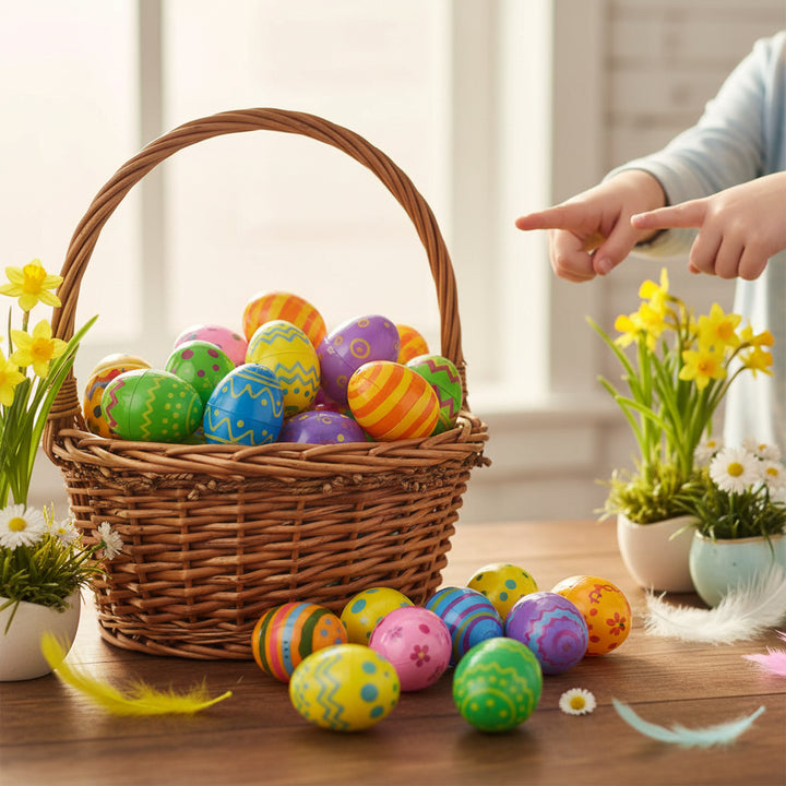 Plastic Easter Eggs Set Colorful Fillable Toys Holiday Fun