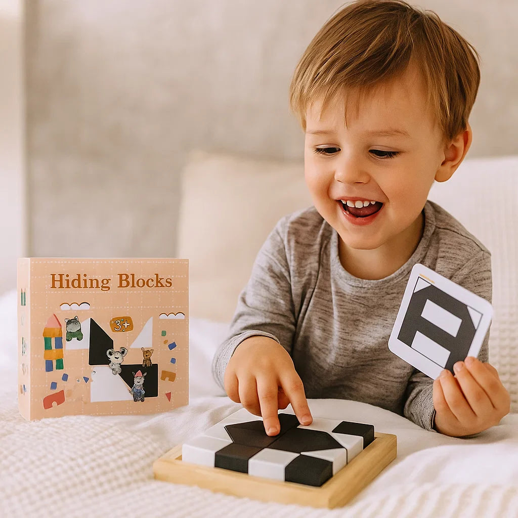 Pocket Sized Two Color Puzzle Game Portable Brain Training Toy