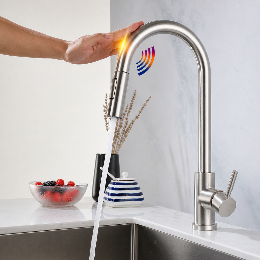 Extendable Kitchen Faucet Pull Down Sprayer Stainless Steel