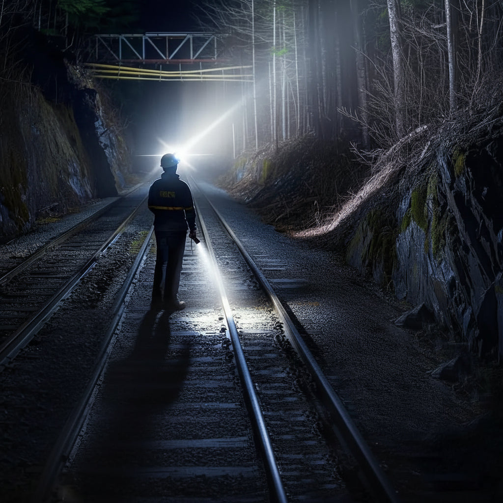 Hiking Headlamp Rechargeable LED USB Bright Waterproof Light