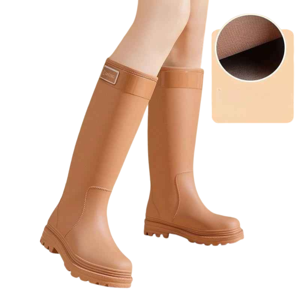 Waterproof Hiking Boots for Women with Non-Slip Sole and Fur Lining – Comfort and Durability