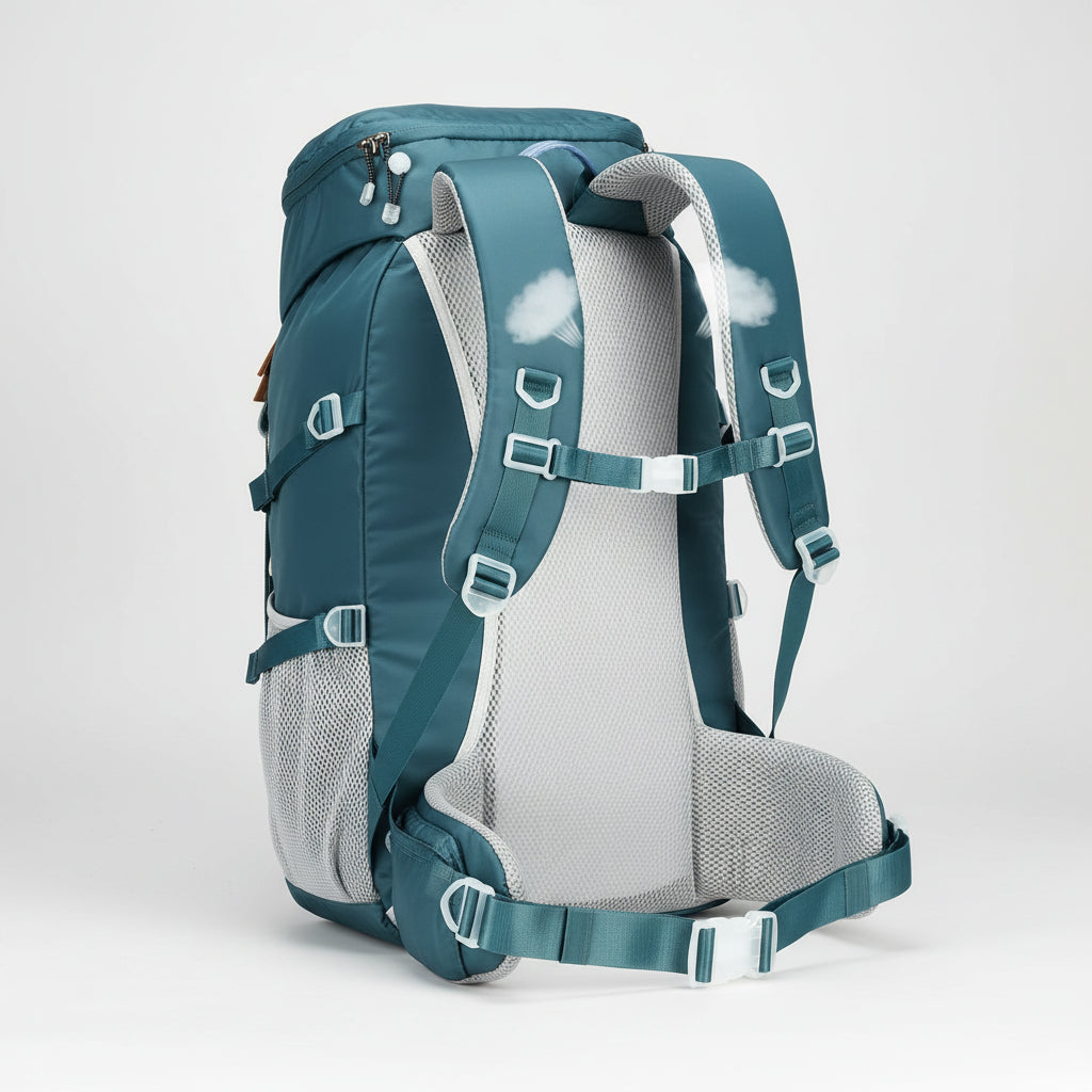 Hiking Backpack USB Charging Adjustable Shoulder Straps