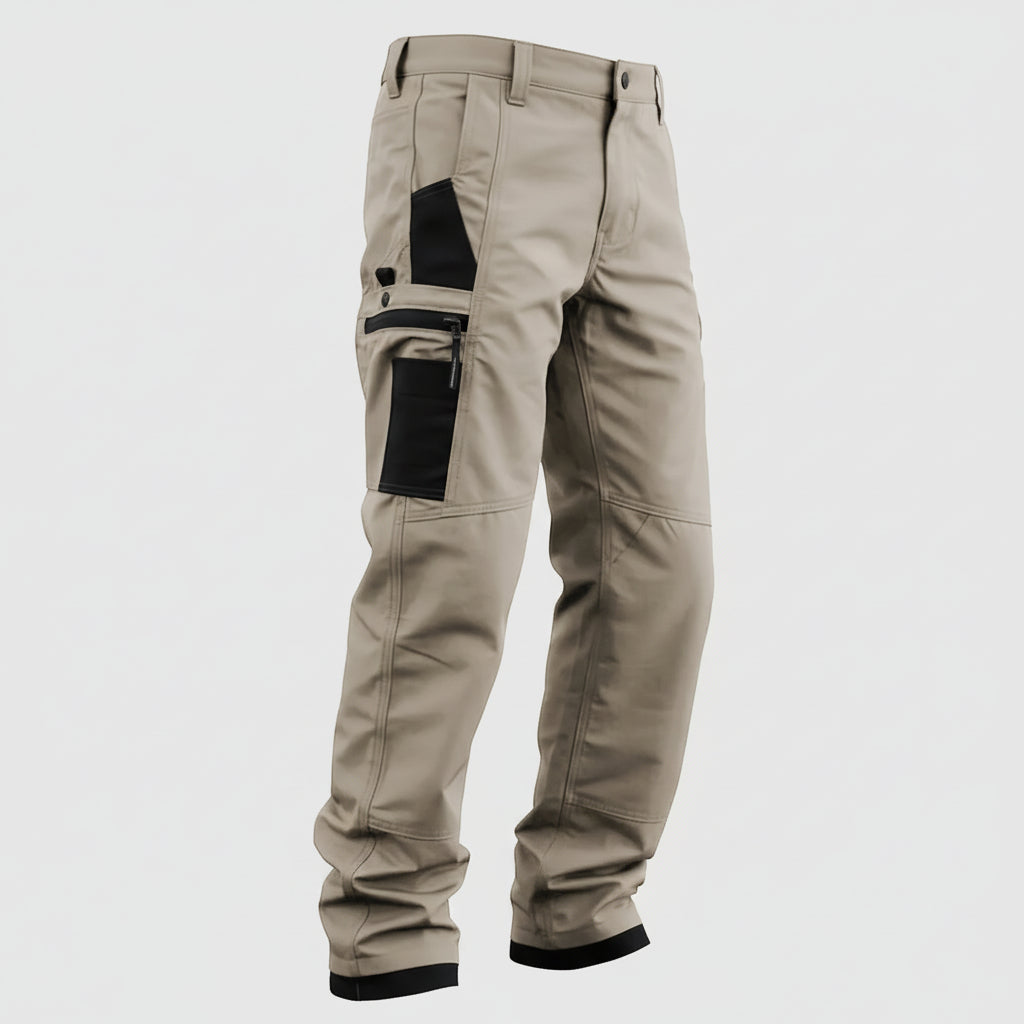 Pantaloni Cargo da Trekking Uomo con Tasche per Attività Outdoor