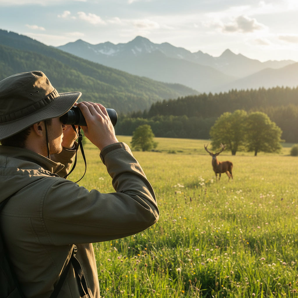 Binocolo Compatto 12x25 per Viaggi, Escursionismo e Attività all'Aperto