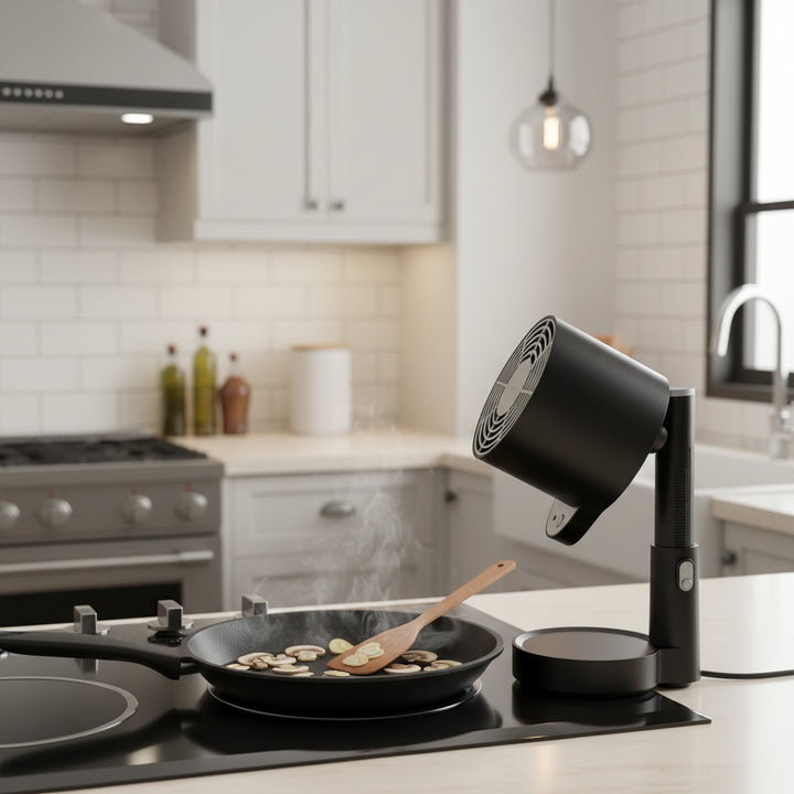 Range Hood Portable Kitchen Exhaust Fan Ductless Adjustable Cooking