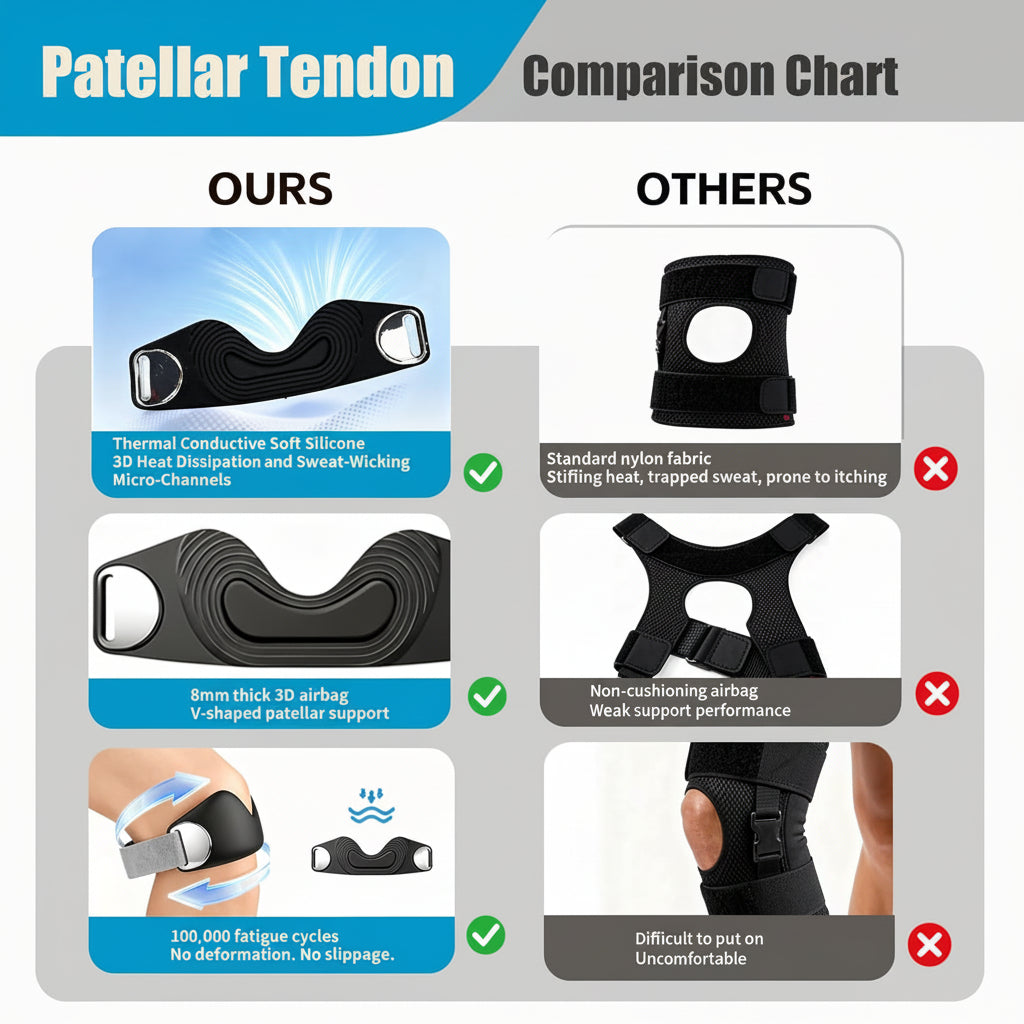 Knee Strap Jumpers Knee Tendonitis Adjustable Support