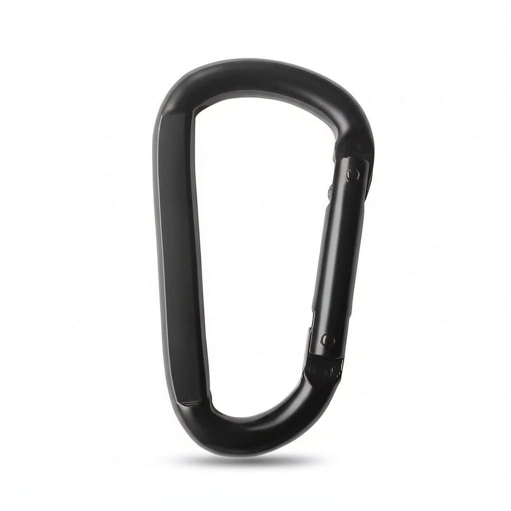 Robuster Kletterkarabiner Stahlring Outdoor Ausrüstung