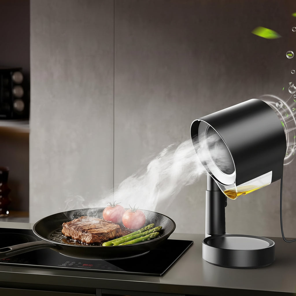 Range Hood Portable Kitchen Exhaust Fan Ductless Adjustable Cooking