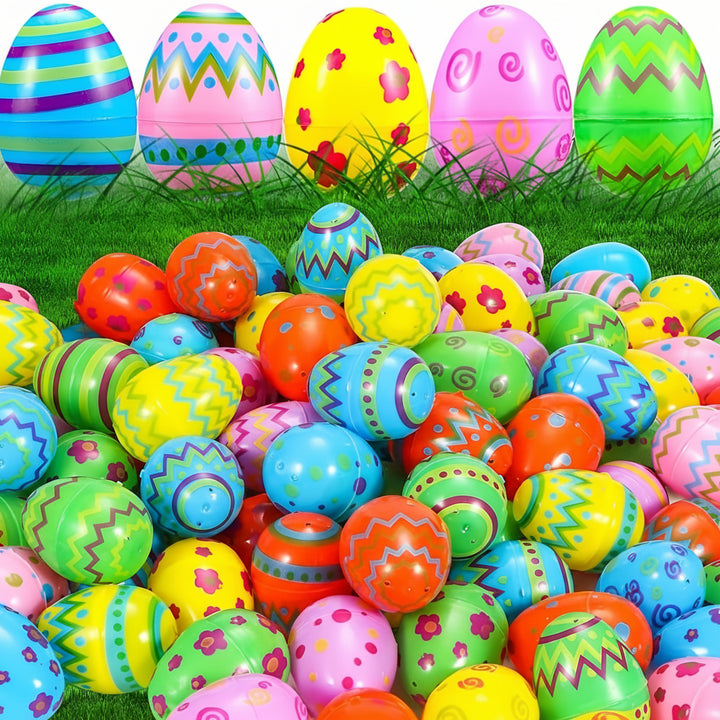 Plastic Easter Eggs Set Colorful Fillable Toys Holiday Fun