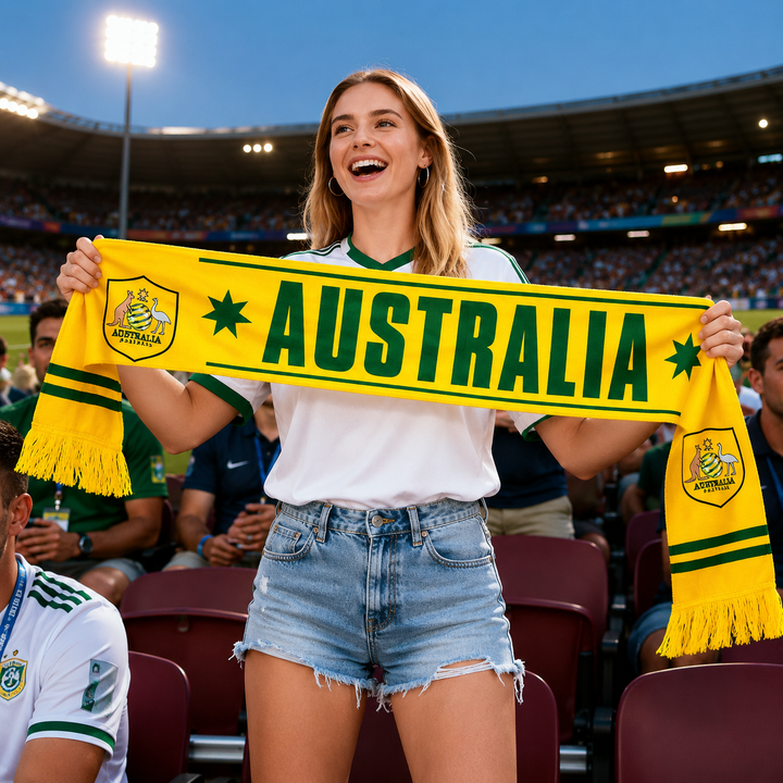 Fotbalová šála Austrálie Vlajka Fanouškovský doplněk na mistrovství světa