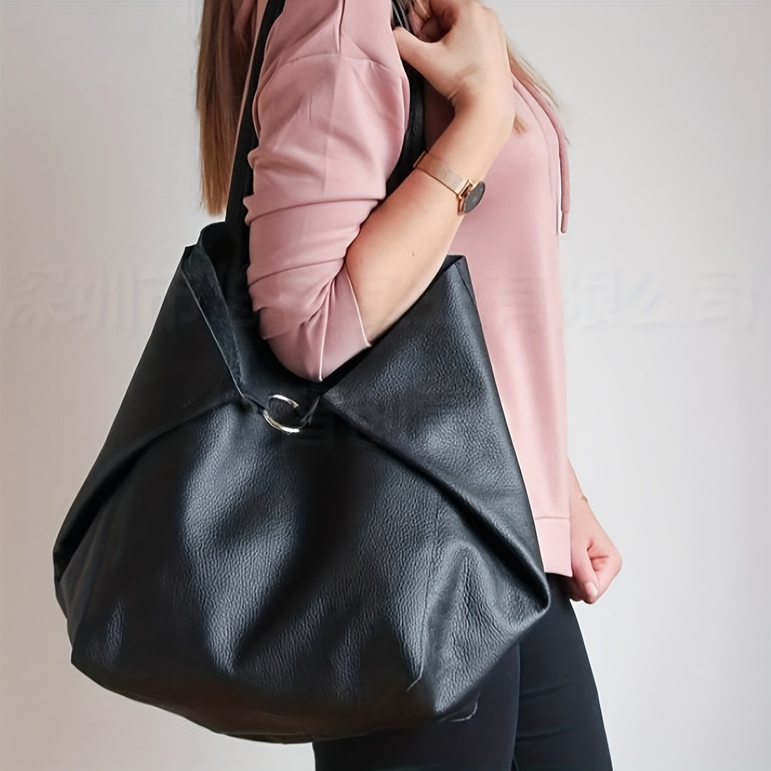 Tote Bag Shoulder Bag Sling Bag Buckle Dark Brown Mother's Day