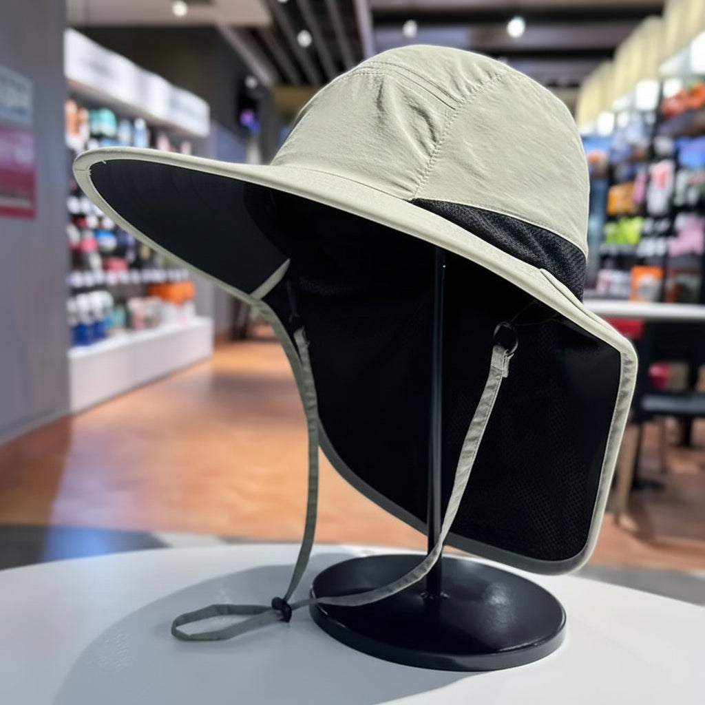 Hiking Sun Hat Wide Brim UV Protection Face Cover Cap
