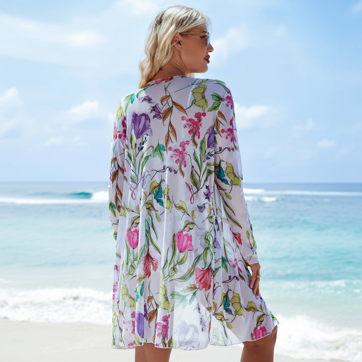 Bikini Set Women V Neck High Stretch Printed Two Piece Swimwear