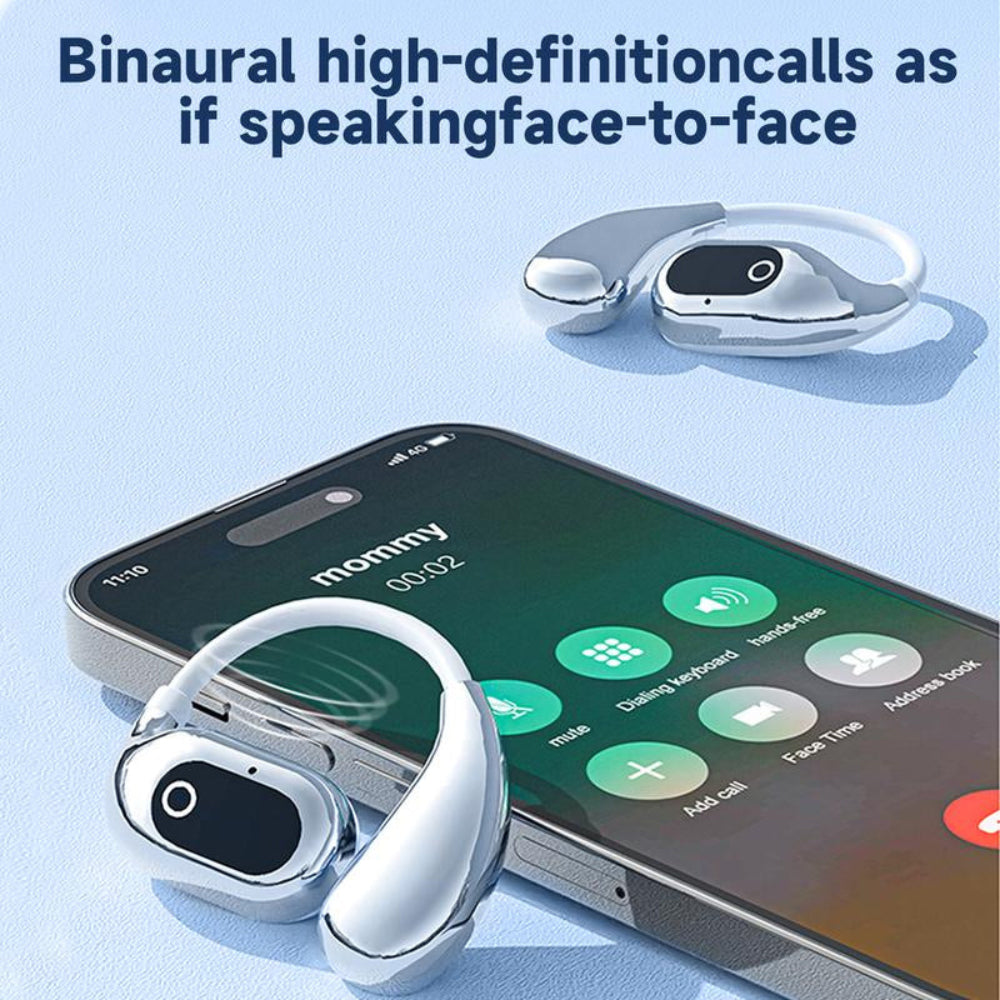 Bluetooth Headset Translator Ear Hook Travel Calls