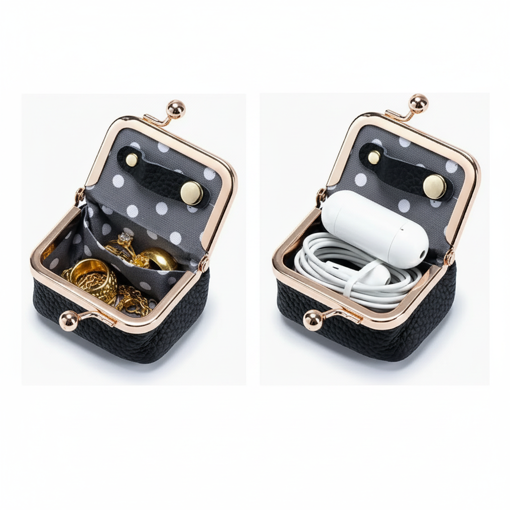 Jewelry Box Travel Organizer Compact Storage Case Women