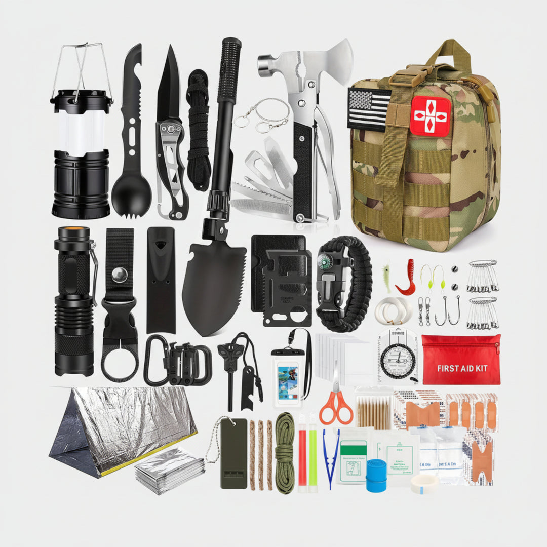 Notfallrucksack Survival Set Erste Hilfe Outdoor Werkzeug
