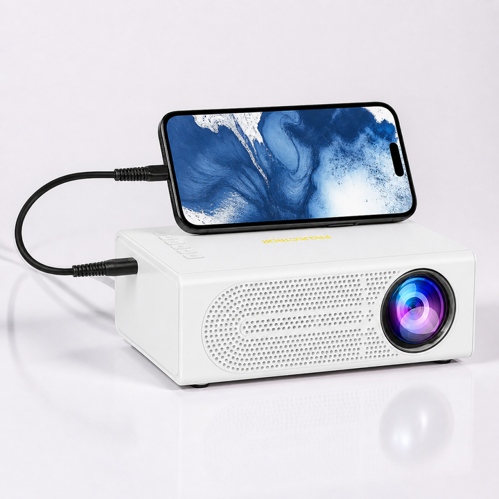 Weltcup Tragbarer Mini-Projektor 3000 Lumen Kompaktes Design