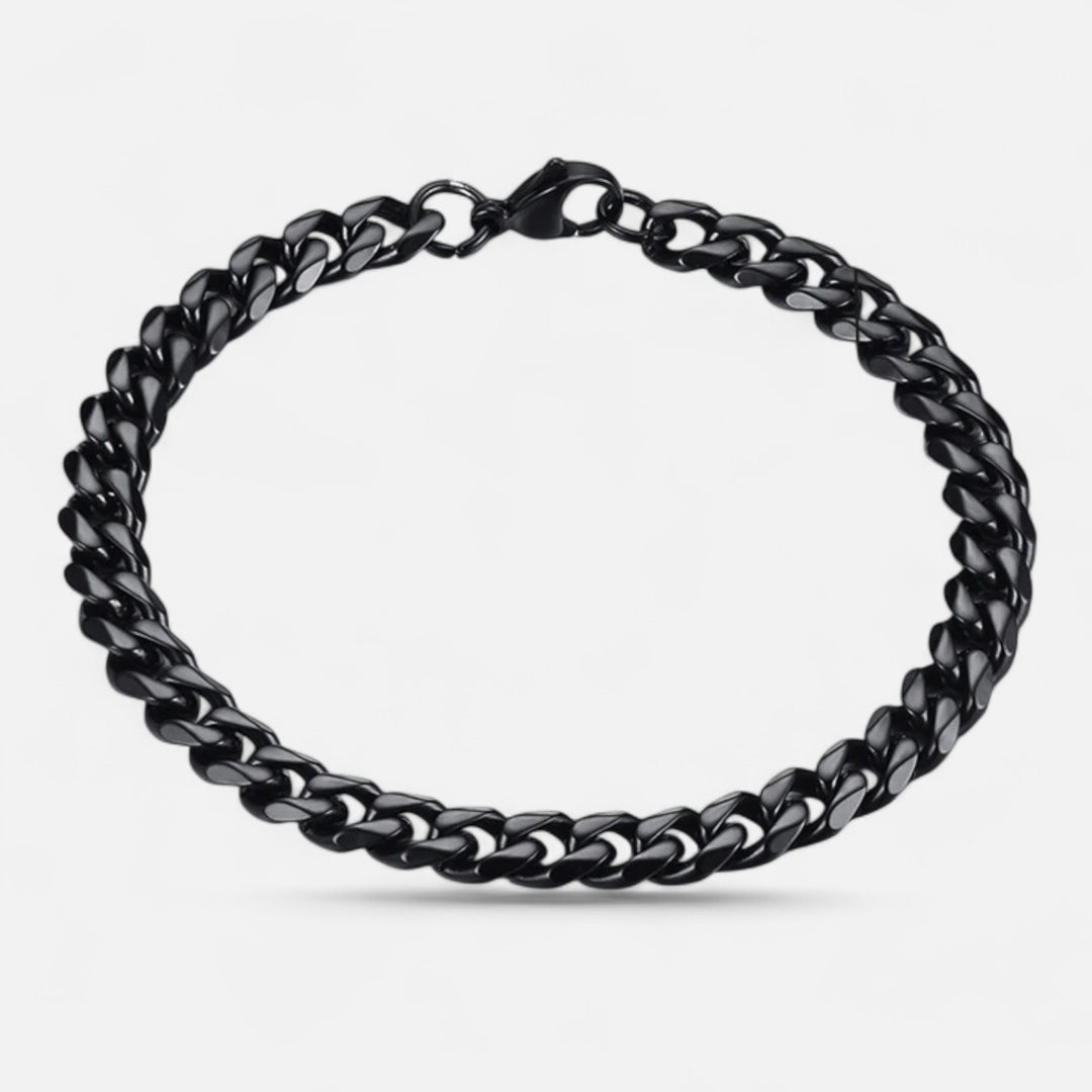 Celzoir | Bracelet Classy Homme à Maillons Cubains Miami en Acier Inoxydable – Chaîne Épaisse et Finition Polie