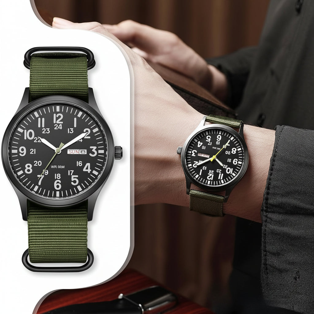 Durable Men's Outdoor Watch Waterproof Scratch-Resistant
