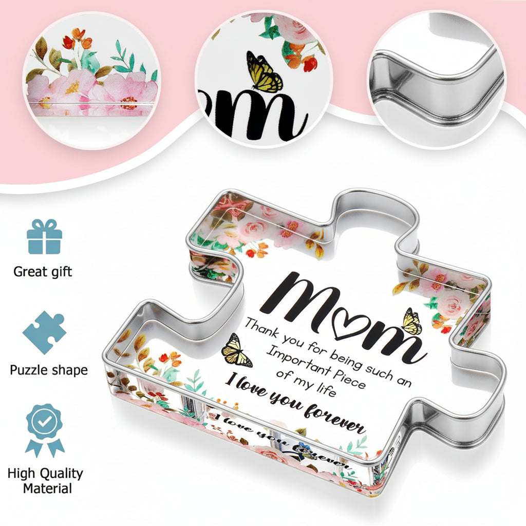 Gift Mom Acrylic Puzzle Plaque Desk Decor Keepsake