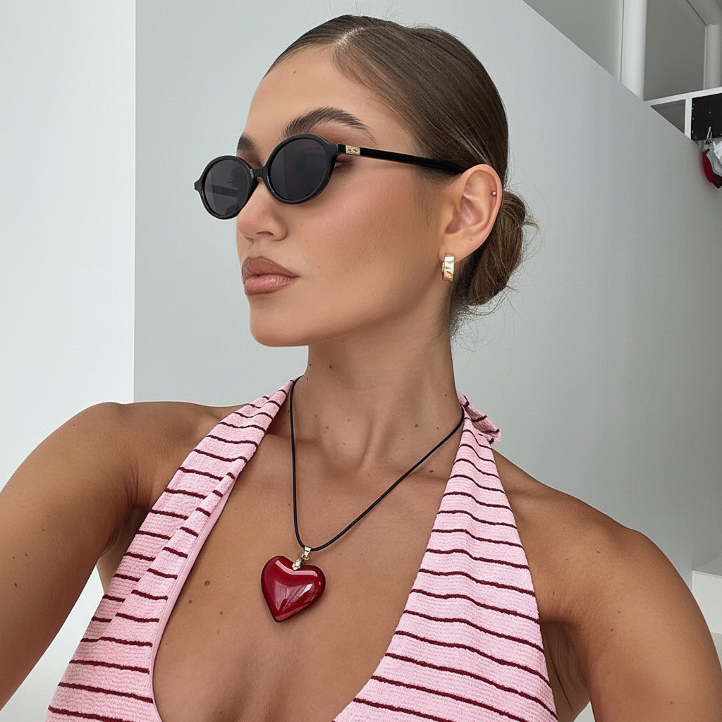 Oval Retro Small Frame UV400 Sunglasses for Women Fashion