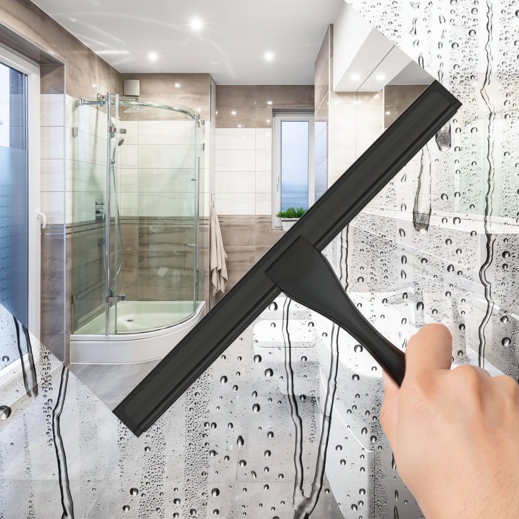 Shower Squeegee Stainless Steel Window Cleaner Streak Free Glass