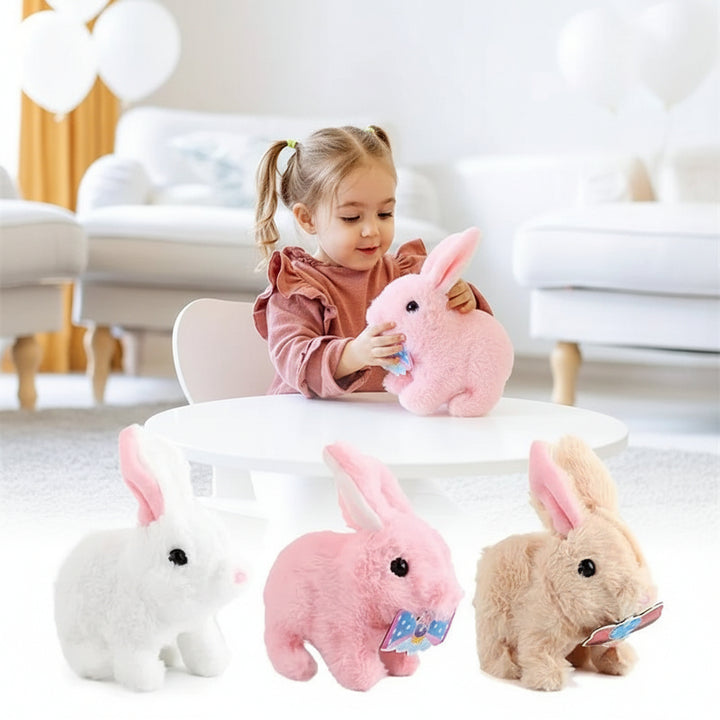 Plush Bunny Toy Interactive Walking Rabbit Sound Kids