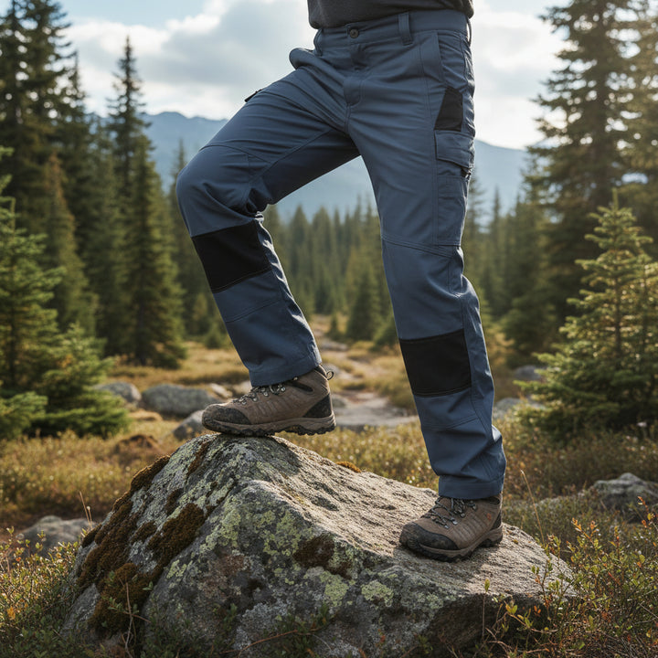 Pantaloni Cargo da Trekking Uomo con Tasche per Attività Outdoor
