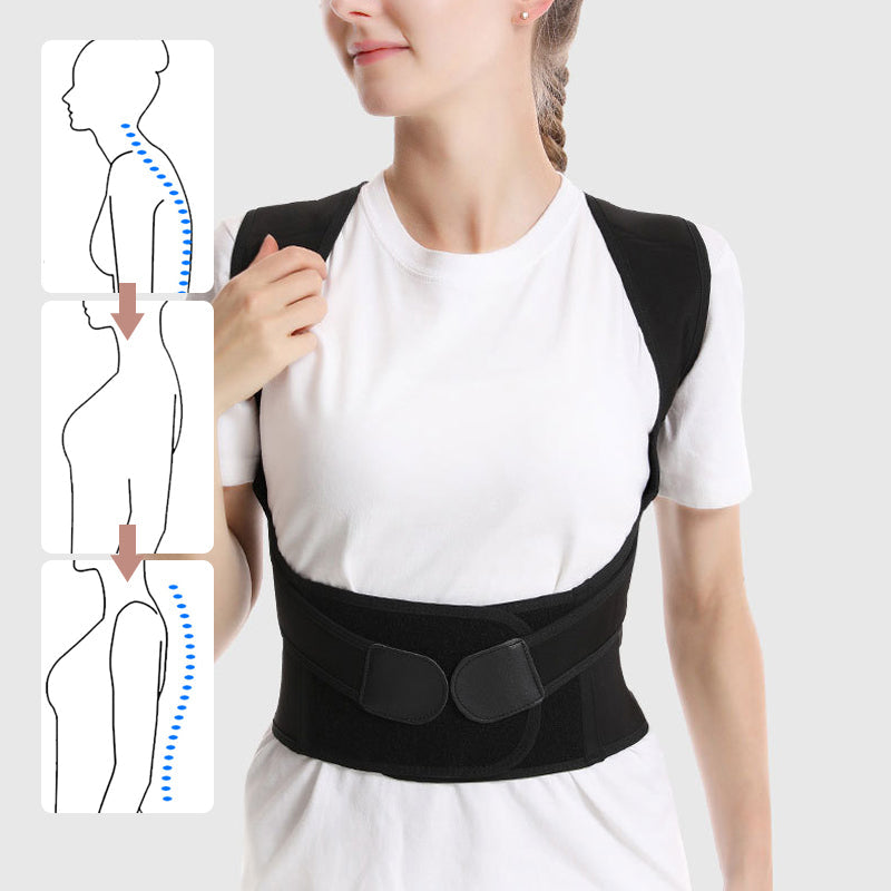 Tutore per la postura Cintura regolabile di sostegno per la schiena e spalle