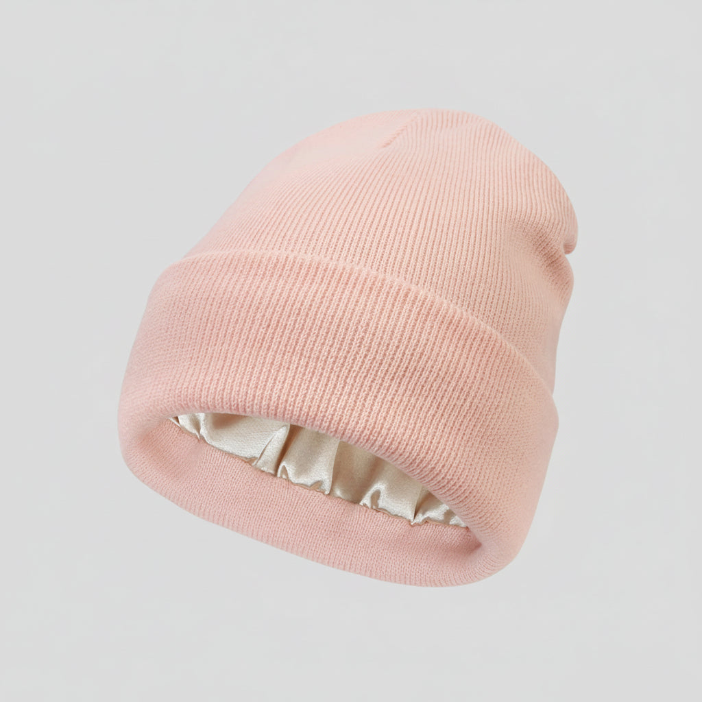 Hiking Beanie Hat Womens Warm Knit Soft Stretch Winter Cap