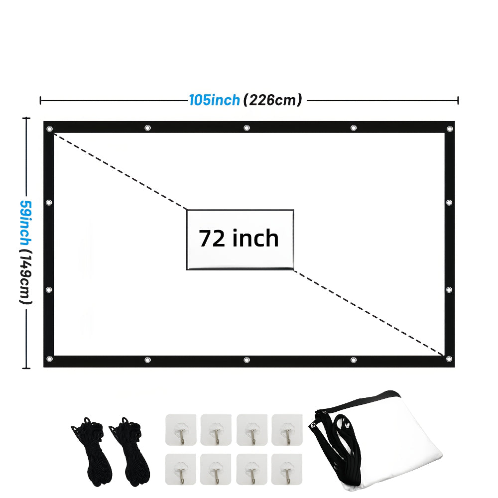 Portable Projector Screen World Cup Home Use