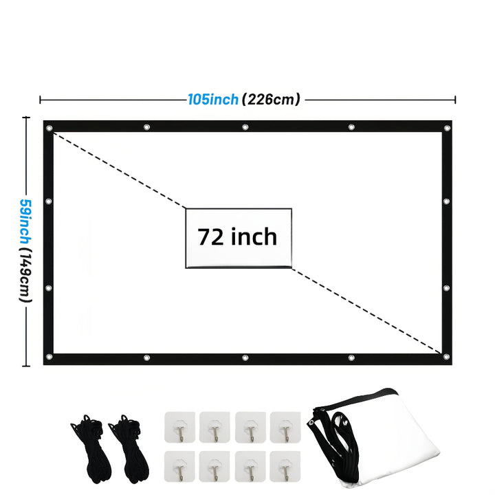 Portable Projector Screen World Cup Home Use