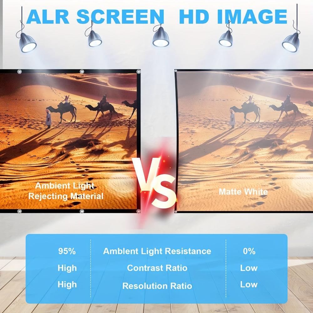 Portable Projector Screen World Cup Home Use