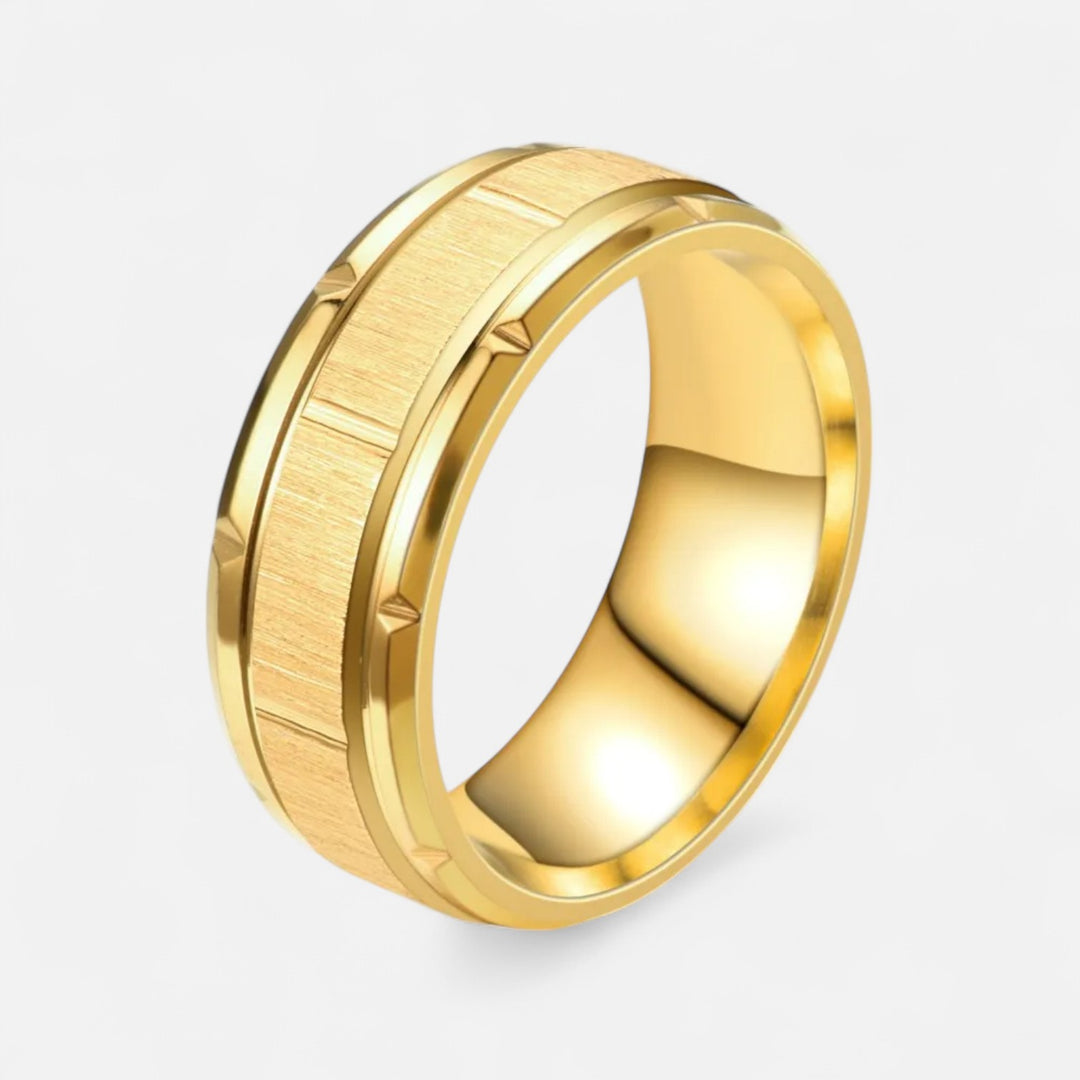 Celzoir | Bague Classy Homme en Tungstène Brossé – Finition Satinée et Confort Optimal