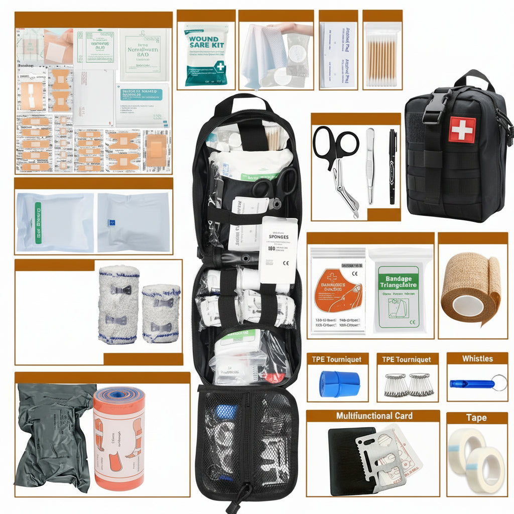 First Aid Kit Portable Emergency Survival Set Medical Supplies